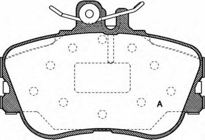 OPEN PARTS bpa044500 -  Комплект тормозных колодок, дисковый тормоз